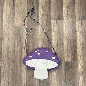 Purple Mushroom crossbody bag
